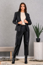 DERPOULI ΓΥΝΑΙΚΕΙΟ ΣΕΤ ΔΕΡΜΑΤΙΝΗΣ ΣΑΚΑΚΙ ΜΕ ΠΑΝΤΕΛΟΝΙ ΜΑΥΡΟ 50714-50713 DERPOULI ΓΥΝΑΙΚΕΙΟ ΣΕΤ ΔΕΡΜΑΤΙΝΗΣ ΣΑΚΑΚΙ ΜΕ ΠΑΝΤΕΛΟΝΙ ΜΑΥΡΟ 50714-50713