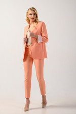 DERPOULI ΓΥΝΑΙΚΕΙΟ ΣΑΚΑΚΙ BLAZER ΜΕ ΑΛΥΣΙΔΑΚΙ PEACH 1.21.38653