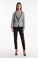 FIBES ΓΥΝΑΙΚΕΙΟ ΣΑΚΑΚΙ ΜΕ ΓΕΩΜΕΤΡΙΚΟ ΜΟΤΙΒΟ ΚΑΙ ΣΤΡΑΣ ΜΑΥΡΟ 01-6135