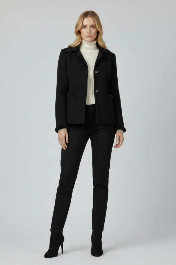 VAGIAS ΓΥΝΑΙΚΕΙΑ ΠΑΛΤΟΖΑΚΕΤΑ ΜΕ ΛΕΠΤΟΜΕΡΕΙΕΣ VEGAN ΓΟΥΝΑΣ ΜΑΥΡΟ 5860-45 VAGIAS ΓΥΝΑΙΚΕΙΑ ΠΑΛΤΟΖΑΚΕΤΑ ΜΕ ΛΕΠΤΟΜΕΡΕΙΕΣ VEGAN ΓΟΥΝΑΣ ΜΑΥΡΟ 5860-45