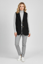 SECRET ΓΥΝΑΙΚΕΙΟ ΓΙΛΕΚΟ LOOSE FIT ΜΕ ΚΟΥΜΠΙΑ ΜΑΥΡΟ 261094006