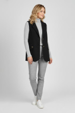 SECRET ΓΥΝΑΙΚΕΙΟ ΓΙΛΕΚΟ LOOSE FIT ΜΕ ΚΟΥΜΠΙΑ ΜΑΥΡΟ 261094006