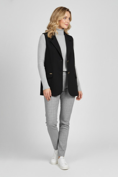 SECRET ΓΥΝΑΙΚΕΙΟ ΓΙΛΕΚΟ LOOSE FIT ΜΕ ΚΟΥΜΠΙΑ ΜΑΥΡΟ 261094006