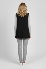 SECRET ΓΥΝΑΙΚΕΙΟ ΓΙΛΕΚΟ LOOSE FIT ΜΕ ΚΟΥΜΠΙΑ ΜΑΥΡΟ 261094006