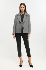 FIBES ΓΥΝΑΙΚΕΙΟ ΚΟΝΤΟ ΣΑΚΑΚΙ ΜΕ ΣΧΕΔΙΟ ΨΑΡΟΚΟΚΚΑΛΟ ΓΚΡΙ 01-6144