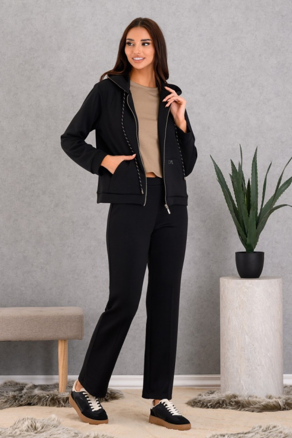 DERPOULI ΓΥΝΑΙΚΕΙΟ ΦΟΥΤΕΡ ΣΕΤ ΜΕ ΖΑΚΕΤΑ ΚΑΙ ΠΑΝΤΕΛΟΝΙ ΜΑΥΡΟ 50695-50696 DERPOULI ΓΥΝΑΙΚΕΙΟ ΦΟΥΤΕΡ ΣΕΤ ΜΕ ΖΑΚΕΤΑ ΚΑΙ ΠΑΝΤΕΛΟΝΙ ΜΑΥΡΟ 50695-50696