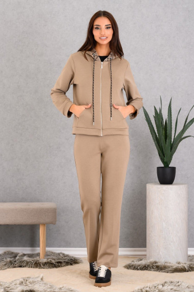 DERPOULI ΓΥΝΑΙΚΕΙΟ ΦΟΥΤΕΡ ΣΕΤ ΜΕ ΖΑΚΕΤΑ ΚΑΙ ΠΑΝΤΕΛΟΝΙ ΠΟΥΡΟ 50695-50696