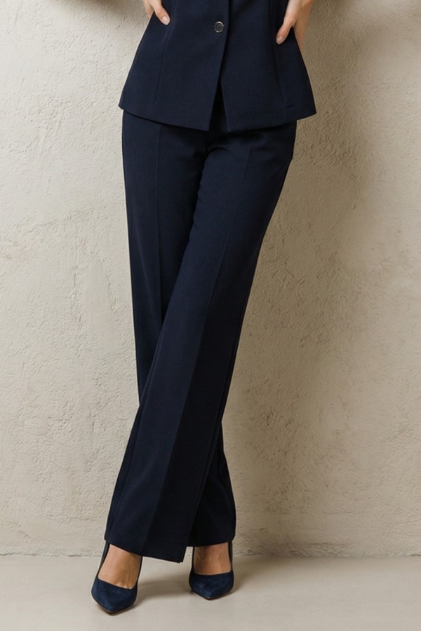 Γυναικείο σετ μπλε με αμάνικο γιλέκο & ίσιο παντελόνι  Derpouli - 39298-39289