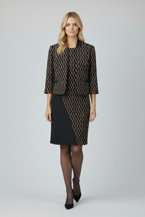 VAGIAS ΓΥΝΑΙΚΕΙΟ ΣΕΤ ΦΟΡΕΜΑ MIDI ΚΑΙ ΣΑΚΑΚΙ ΕΜΠΡΙΜΕ ΜΑΥΡΟ 4615-4422