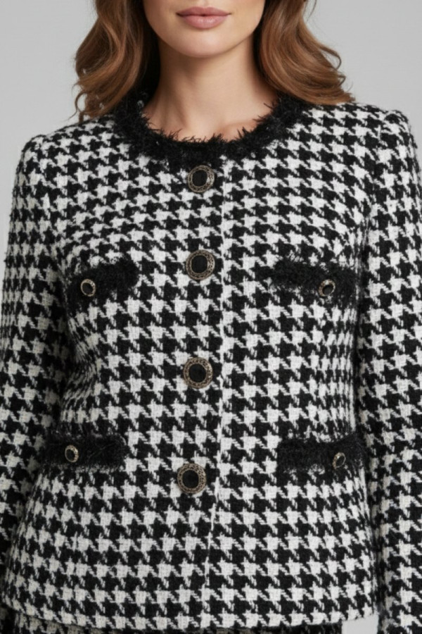 VAGIAS ΓΥΝΑΙΚΕΟ ΣΕΤ ΣΑΚΑΚΙ ΤΥΠΟΥ ΣΑΝΕΛ ΜΕ ΦΟΥΣΤΑ PIED DE POULE ΜΑΥΡΟ 4535-430-22 VAGIAS ΓΥΝΑΙΚΕΟ ΣΕΤ ΣΑΚΑΚΙ ΤΥΠΟΥ ΣΑΝΕΛ ΜΕ ΦΟΥΣΤΑ PIED DE POULE ΜΑΥΡΟ 4535-430-22