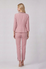 Γυναικείο κοστούμι Vagias πουδρα με αλυσιδακι και φιόγκο 5525-597-10