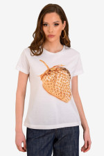 DERPOULI ΓΥΝΑΙΚΕΙΟ T-SHIRT ΜΕ ΤΥΠΩΜΑ ΦΡΑΟΥΛΑ ΒΑΜΒΑΚΕΡΟ ΛΕΥΚΟ 1.10.27287