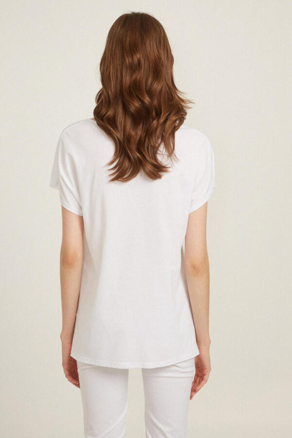 BILL COST ΓΥΝΑΙΚΕΙΑ ΜΠΛΟΥΖΑ T-SHIRT ΜΕ ΤΥΠΩΜΑ ΛΕΥΚΟ 10-120622-0