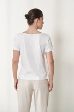 ENZZO ΓΥΝΑΙΚΕΙΑ ΜΠΛΟΥΖΑ SADI T-SHIRT ΜΕ ΤΥΠΩΜΑ ΛΕΥΚΟ 251139