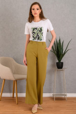 DERPOULI ΓΥΝΑΙΚΕΙΑ ΜΠΛΟΥΖΑ T-SHIRT ΜΕ ΛΑΔΙ ΤΥΠΩΜΑ ΛΕΥΚΟ 1.10.27289