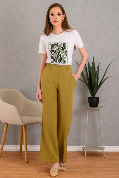 DERPOULI ΓΥΝΑΙΚΕΙΑ ΜΠΛΟΥΖΑ T-SHIRT ΜΕ ΛΑΔΙ ΤΥΠΩΜΑ ΛΕΥΚΟ 1.10.27289