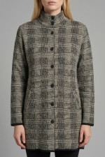 ELIN ΓΥΝΑΙΚΕΙΑ ΜΑΚΡΙΑ ΖΑΚΕΤΑ ΜΑΛΛΙΝΗ ΜΕ ΚΑΡΟ ΜΟΤΙΒΟ ΜΑΥΡΗ 021