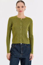 BILL COST ΓΥΝΑΙΚΕΙΑ ΠΛΕΚΤΗ ΖΑΚΕΤΑ ΛΟΥΡΕΞ ΜΕ ΚΟΥΜΠΙΑ LIME 20-131370-0