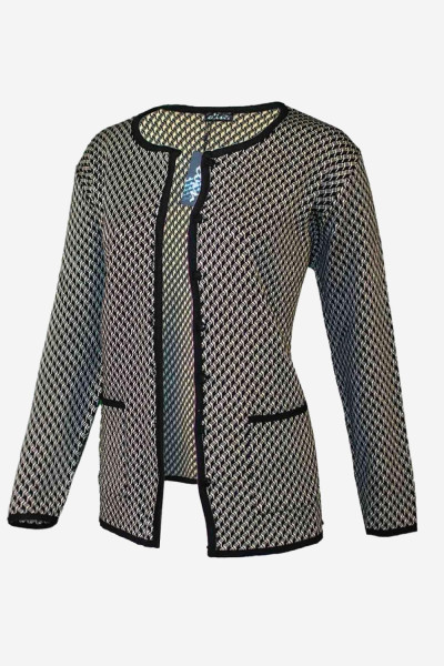 ELIN ΓΥΝΑΙΚΕΙΑ ΖΑΚΕΤΑ ΚΛΑΣΣΙΚΗ ΣΕ ΜΑΛΛΙΝΗ ΠΛΕΞΗ ΕΜΠΡΙΜΕ ΜΑΥΡΟ 019